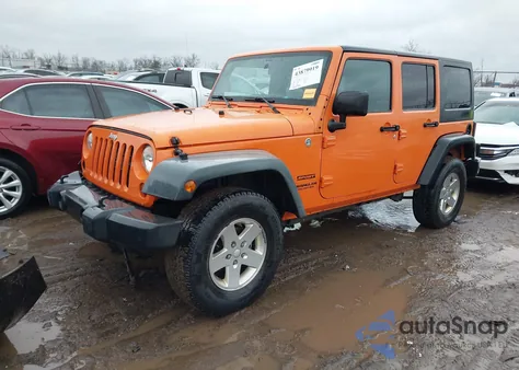 2012 Jeep Wrangler Unlimited Sport z USA, uszkodzony, nr VIN 1C4BJWDG5CL151659